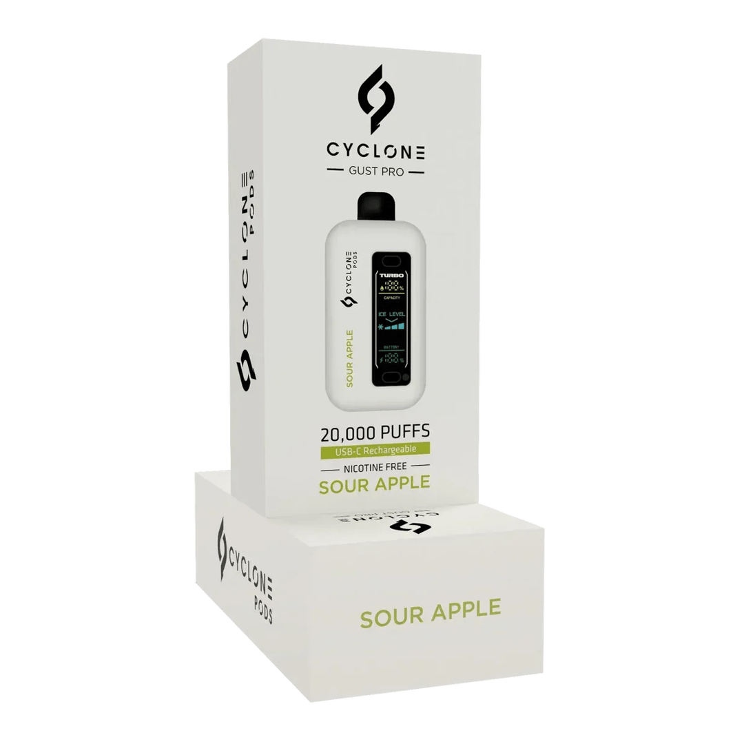 Gust Pro Sour Green Apple nicotine-free vape