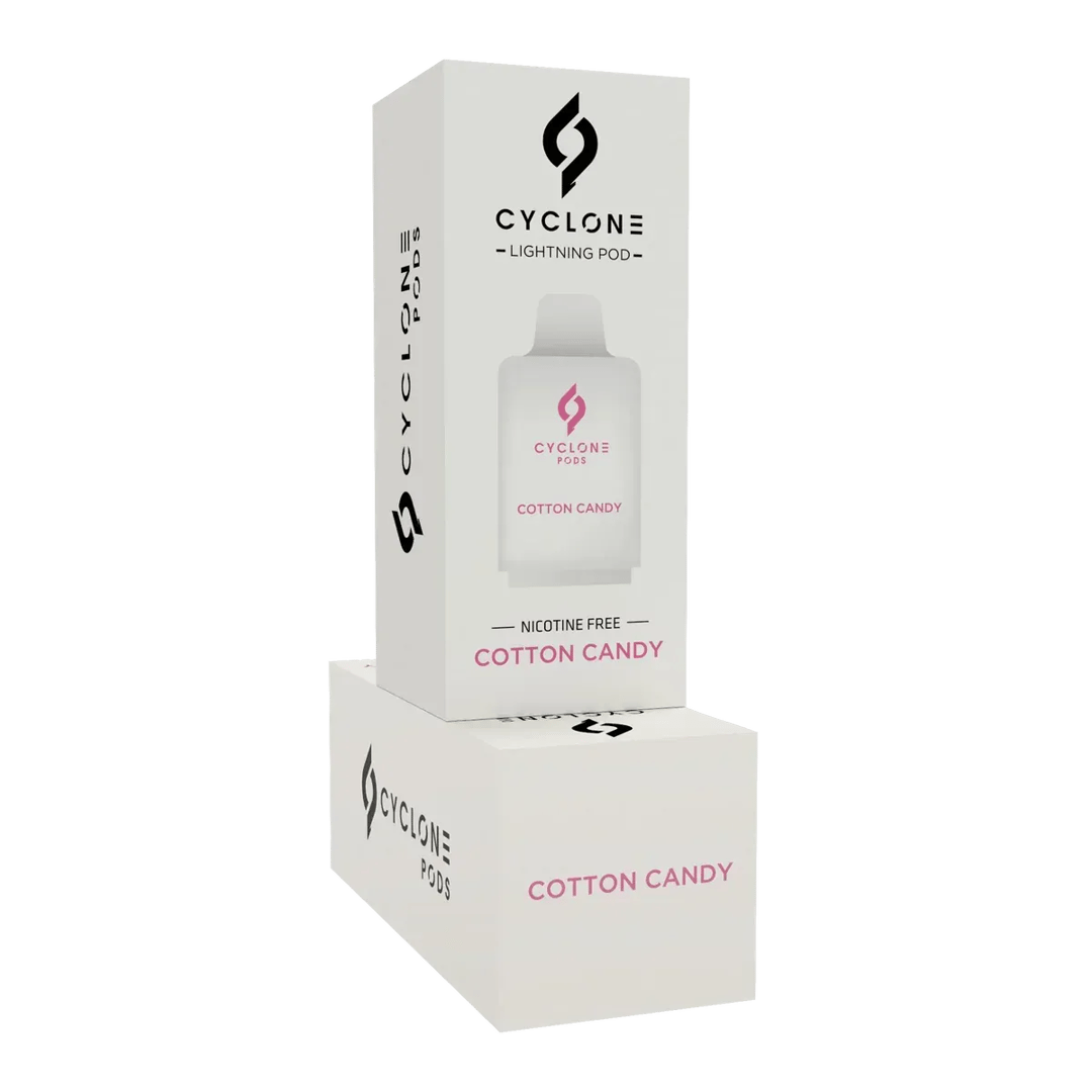 Lightning Cotton Candy nicotine-free vape pod