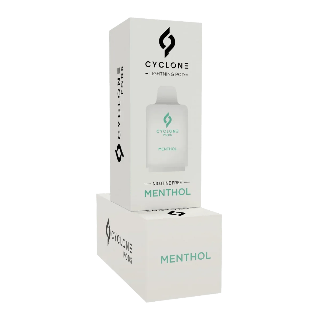 Lightning Menthol nicotine-free vape pod