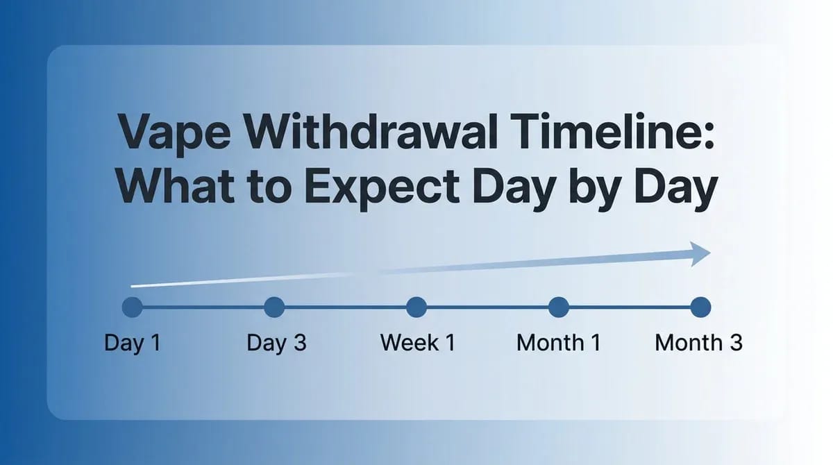 Vape Withdrawal Timeline: Day-by-Day Symptoms and What Actually Helps