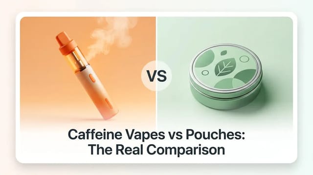 Caffeine Vapes vs Caffeine Pouches: Which Gives You Better Energy?
