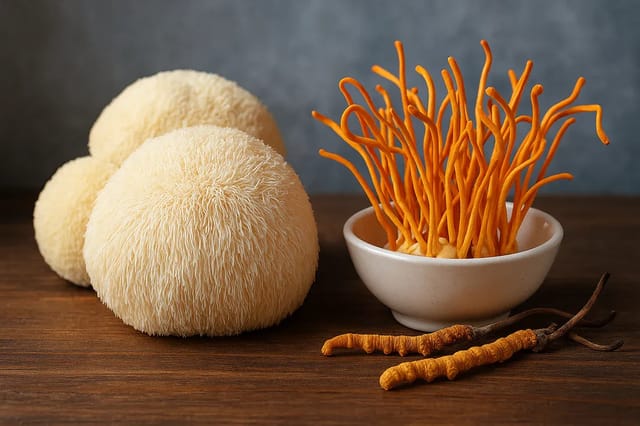 Lion’s Mane and Cordyceps: Key Differences and Combined Benefits