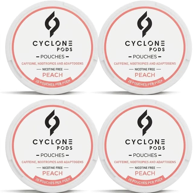 Peach Focus Pouches 4-Pack