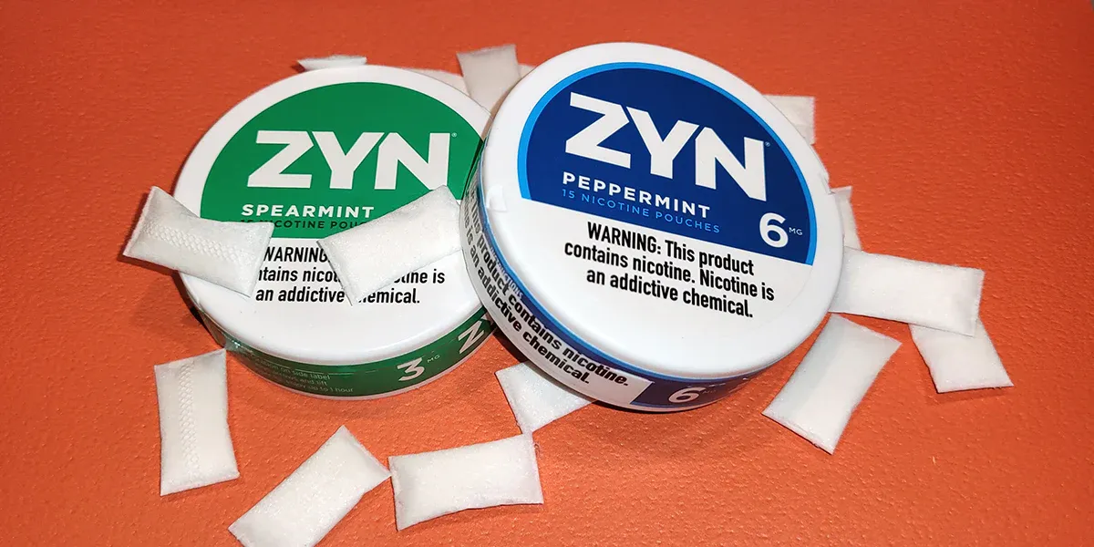 ZYN nicotine pouches compared to vaping