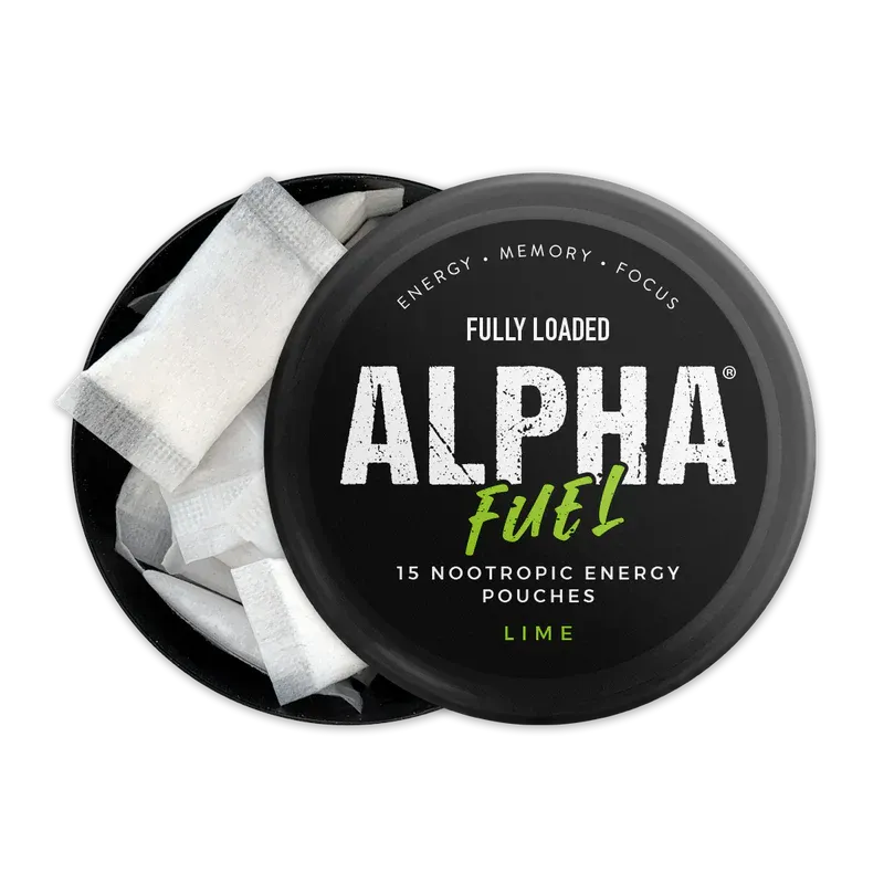 Fully Loaded Alpha nootropic pouches in Lime flavor with Alpha-GPC and L-Tyrosine