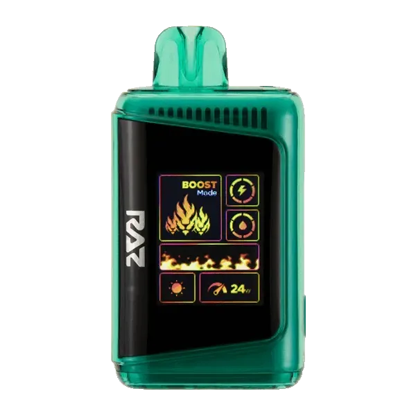 RAZ DC25000 disposable vape with digital screen