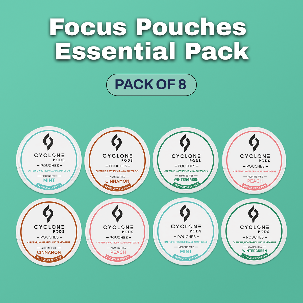 Focus Pouches Essential Pack of 8