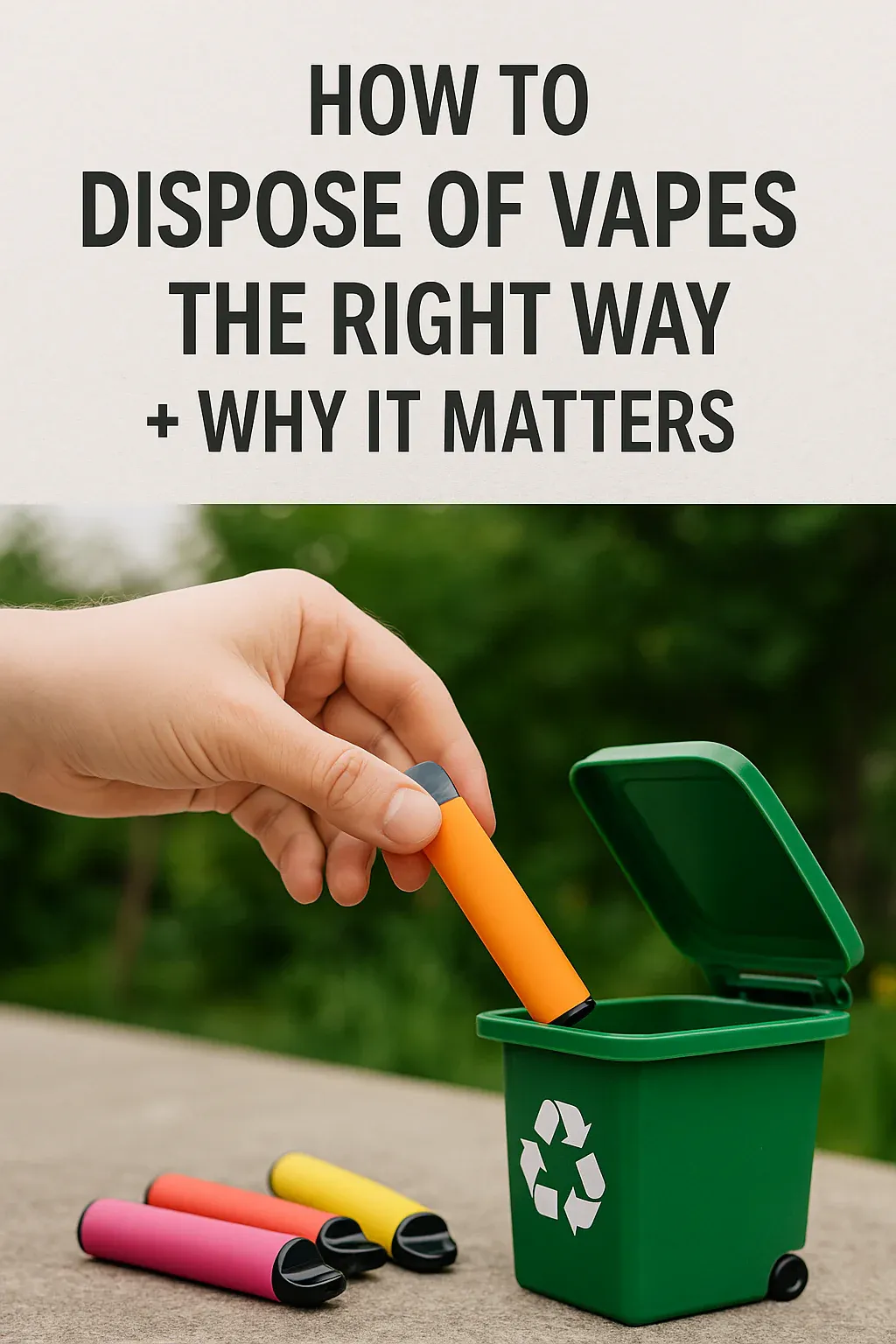 How to Dispose of Vapes the Right Way + Why It Matters