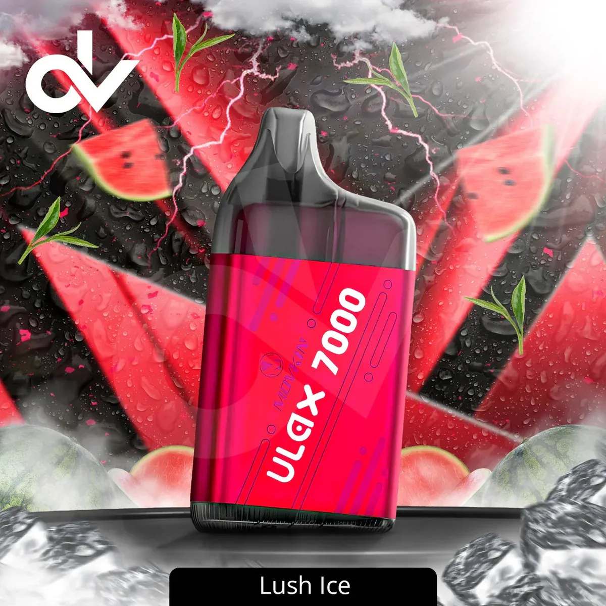 ULAX Tornado 7000 disposable vape with ceramic coil and RGB lighting — 7,000 puffs
