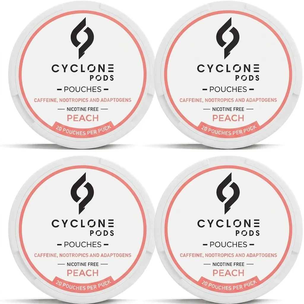 Peach Focus Pouches 4-Pack