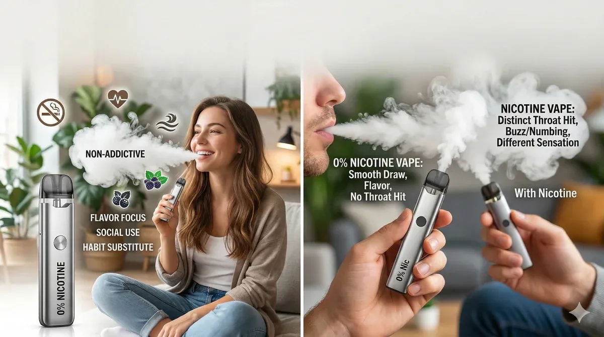 What's the Point of a 0% Nicotine Vape + Does It Feel the Same?